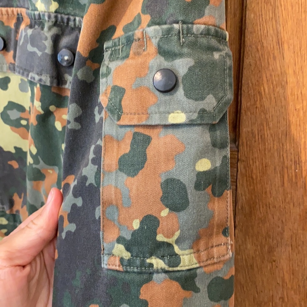 Authentic German Military army jacket green brown small to medium - Picture 6 of 14